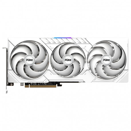 Sapphire Pure Radeon RX 9070 XT 16GB OC GDDR6 valge 3 ventilaatoriga