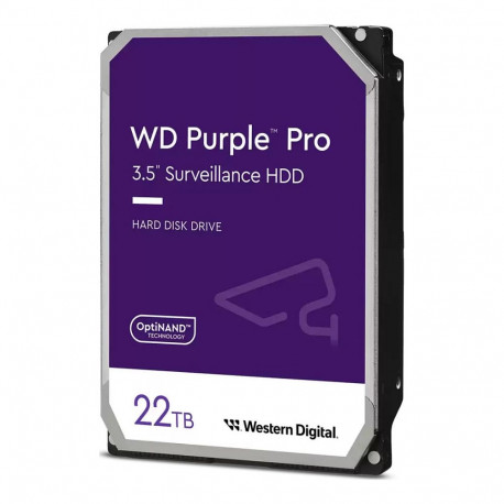 WD Purple Pro 22TB SATA 6Gb/s sisemine kõvaketas 8,89cm 3,5-tolline 7200Rpm 512MB Cache 24x7 Bulk
