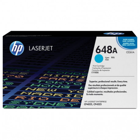 HP 648A originaal Color LaserJet toonerikassett CE261A tsüaan standardmaht 11 000 lehte 1 tk