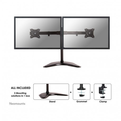 "Neomounts Full-Motion-Tischhalterung für 10-27"" Bildschirme 16KG NM-D335DBLACK Black"