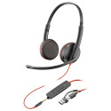 HP Poly Blackwire C3225 stereo peakomplekt USB-C/A & 3.5 mm