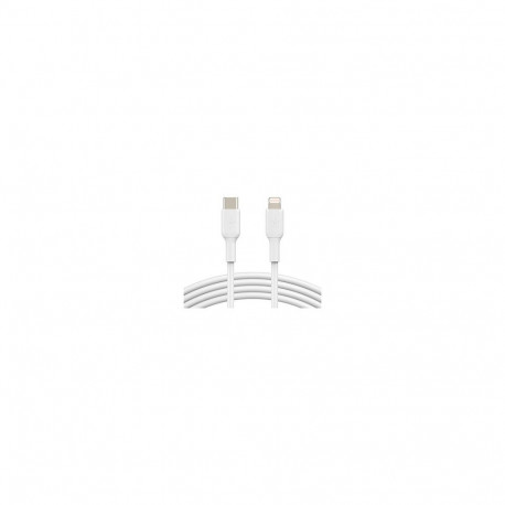 Belkin Lightning/USB-C kaabel, PVC, MFi-sertifitseeritud, 1m, valge
