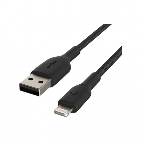 "Belkin Lightning Lade/Sync Kabel ummantelt mfi 15cm schwarz"