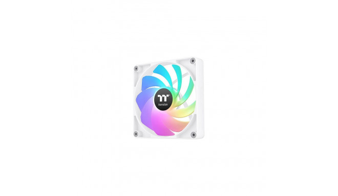 "140mm Thermaltake CT140 Reverse ARGB Sync PC Cooling Fan White 2 Pack"