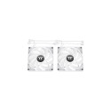 "140mm Thermaltake CT140 Reverse ARGB Sync PC Cooling Fan White 2 Pack"