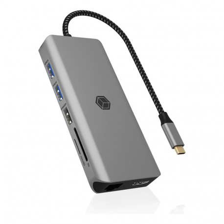 ICY BOX IB-DK4061-CPD USB-C 12-in-1 PD 100W dokkimisjaam