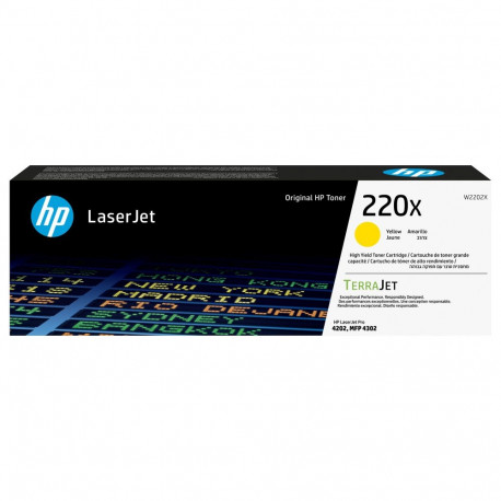 "HP Toner 220X W2202X Gelb bis zu 5.500 Seiten"