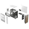 "Midi Fractal Design North Chalk White Window Mesh"