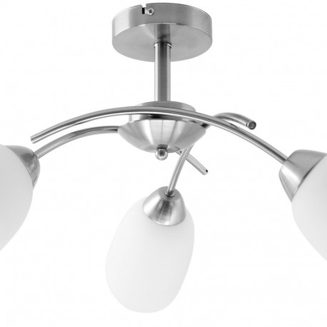 Activejet Classic chandelier pendant ceiling lamp NIKITA nickel triple 3xE27 for living room