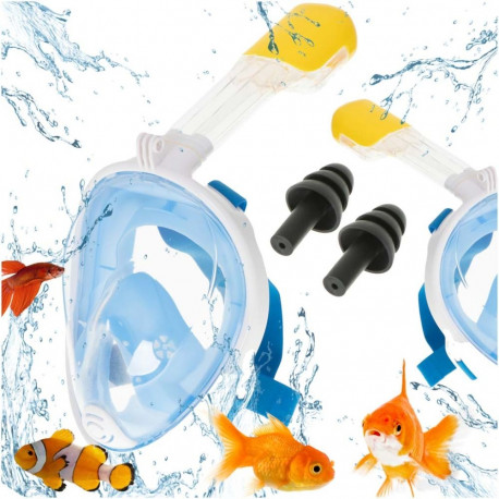 Täielik kokkupandav snorgeldamismask L/XL sinine