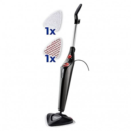 aurupuhasti Steam Plus + PowerPad 1.550W, must/punane