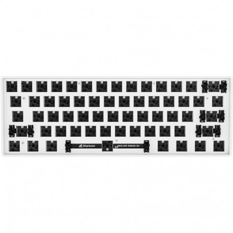 Sharkoon SKILLER SGK50 S4 Barebone Gaming Keyboard (White, ANSI Layout)