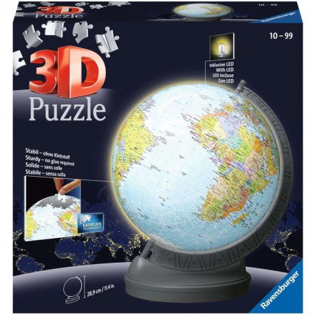 3D Puzzle Globus mit Licht