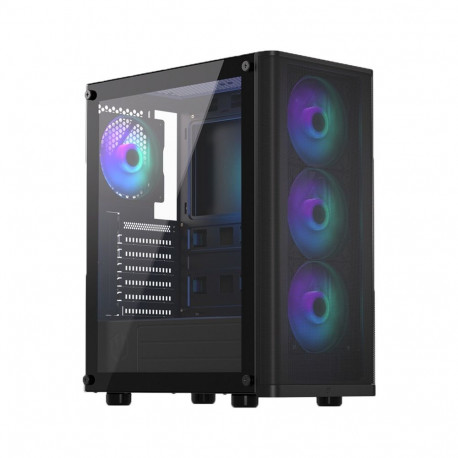 Ventum 200 ARGB (schwarz, Seitenteil aus Tempered Glass)