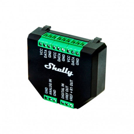 Shelly Plus Add-on, interface extension (black)