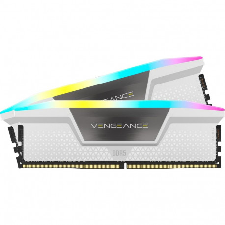 DIMM 32 GB DDR5-6400 (2x 16 GB) Dual-Kit (weiß, CMH32GX5M2B6400C36W, Vengeance RGB, INTEL XMP)