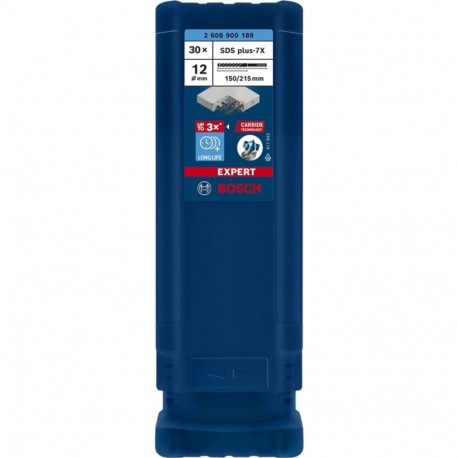 EXPERT Hammerbohrer SDS-plus-7X, Ø 12mm, 30 Stück (Arbeitslänge 150mm)