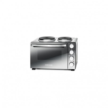 Rommelsbacher KM 3300 cooker Tabletop cooker Electric Sealed plate Black, Silver