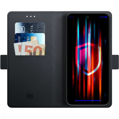 Kaardivahega mobiiliümbris 3MK Redmi Note 15 4G/5G Wallet, must