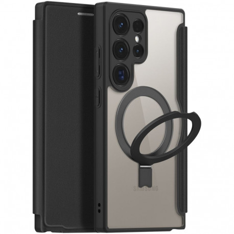 Kaardivahega mobiiliümbris Dux Ducis Galaxy S24 Ultra Magnetic Ring, must