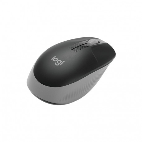 Logitech M190 Full-Size Wireless Mouse, RF Wireless, 1000 DPI, Mid Grey