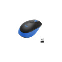 Logitech M190 Full-Size Wireless Mouse, RF Wireless, 1000 DPI, Blue