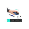 Logitech M190 Full-Size Wireless Mouse, RF Wireless, 1000 DPI, Blue