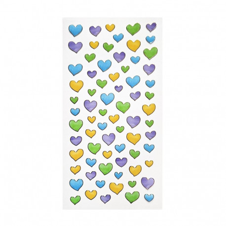 Kleebised kuldse servaga – Südamed erinevad, 72tk