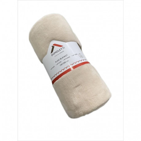 PLAID BLANKET 140X200 CM COLAR BEIGE