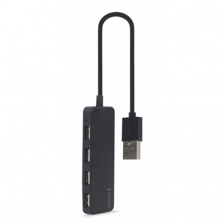 Must 4-pordiline USB 2.0 jaotur