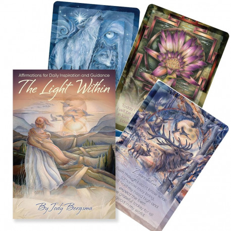 Affirmation Card Deck - U.S. Games Systems The Light Within Affirmation Cards 54 Cards 184-Page Guid