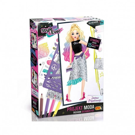 Zestaw kreatywny projekt moda projektantki - imprezowe stylizacje