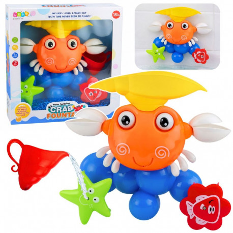 Interaktiivne vannimänguasi krabi purskkaev iminappadega