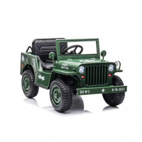 Auto Na Akumulator JH-103 Wojskowa Zieleń 4x4