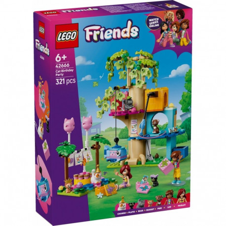 klotsid Friends 42666, kasside sünnipäevapidu ja puumaja