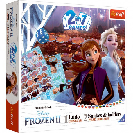 Gra dla dzieci 2w1 Chińczyk maod ja redelid Frozen II Trefl 02068