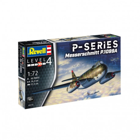 Model plastikowy samolot messerschmitt p.1099a-p-ser 1/72