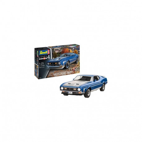 Plastikmudelauto 71 Ford Mustang Boss 351 1/25
