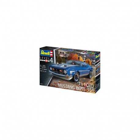 Plastikmudelauto 71 Ford Mustang Boss 351 1/25