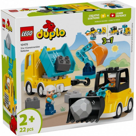 Duplo 10475 ehitusmasinad 3 ühes klotsid