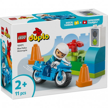 Klocki duplo 10471 niebieski motocykl policyjny