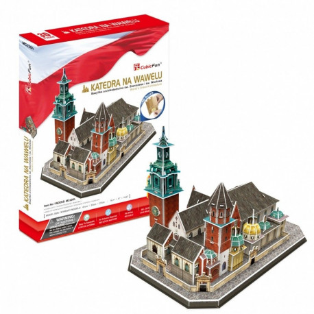 Puzzle 3d katedra na wawelu 101 elementów