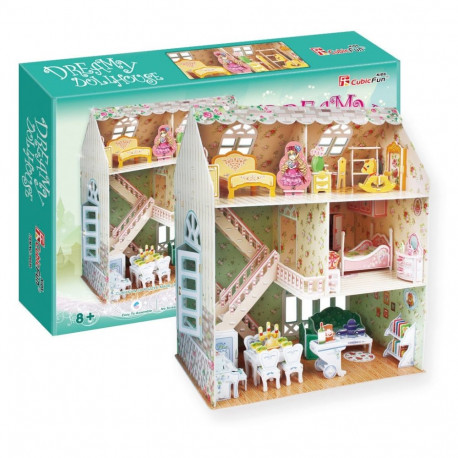 Puzzle 3d domek dla lalek dreamy