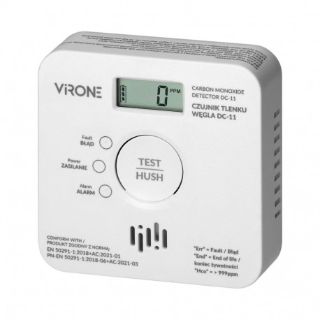 patareitoitega vingugaasiandur, 2xAA, sensori eluiga 10 aastat