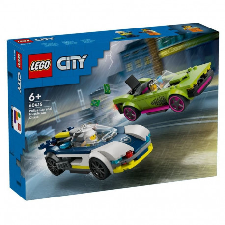 city 60415 muskelauto jälitav politseiauto klotsid