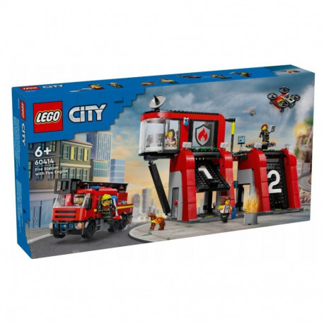 Klocki city 60414 remiza strażacka z wozem strażackim