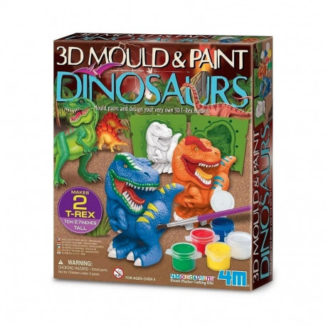 Zestaw kreatywny odlewy gipsowe - dinozaury