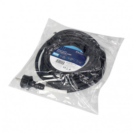 Przedłużacz warsztatowy bryzgoszczelny IP44, 1x2P+Z 10m,kabel gumowy olejoodporny H07RN-F 3x1,5mm-, 