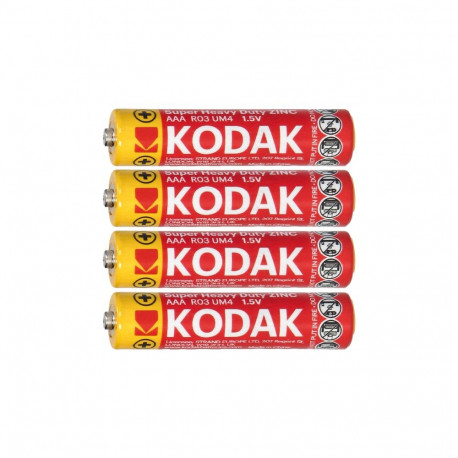 Baterie Kodak ZINC Super Heavy Duty AAA LR03, 4 szt. folia