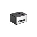 Dual Bay Docking Station, 2.5"/3.5" SSD/HDD, USB-B